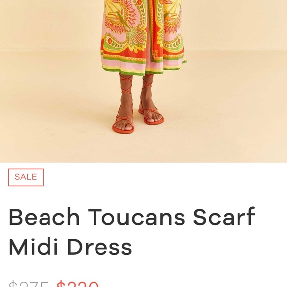 Farm Rio Multi Scarf Dress XS - Picture 5 of 5